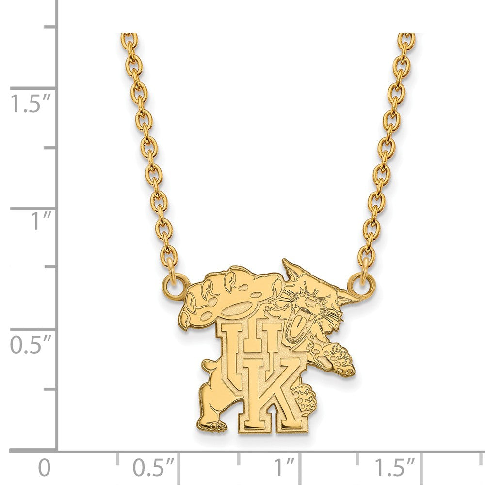 Logoart Sterling Silver Gp University Of Kentucky Large Pendant Necklace