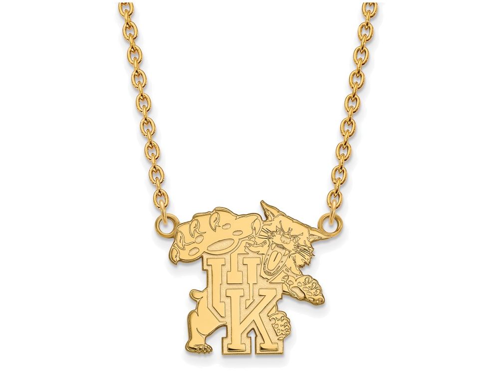 Logoart Sterling Silver Gp University Of Kentucky Large Pendant Necklace