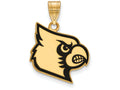 Logoart Sterling Silver Gp University Of Louisville Large Enamel Pendant