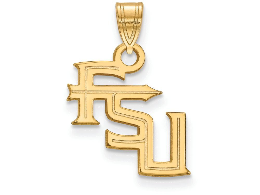 Logoart Sterling Silver Gp Florida State University Small Pendant