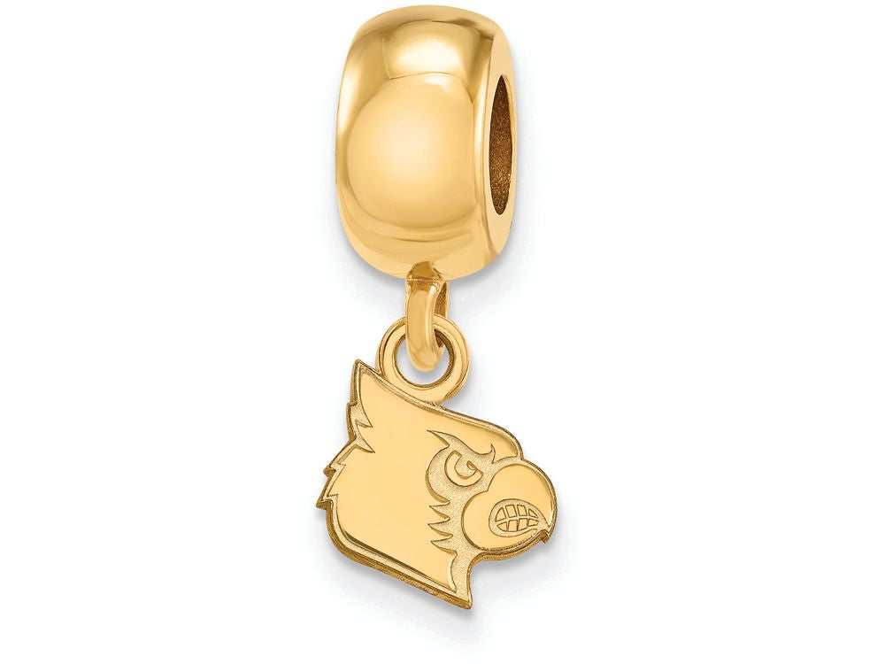 Logoart Sterling Silver Gp University Of Louisville Extra Small Dangle Bead Charm