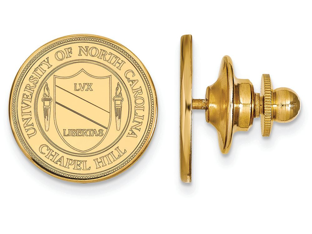Logoart Sterling Silver Gp University Of North Carolina Crest Tie Tac