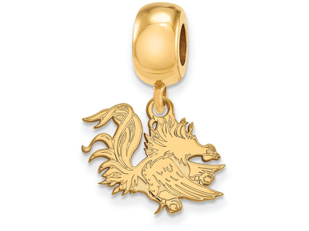 Logoart Sterling Silver Gp University Of South Carolina Small Dangle Bead