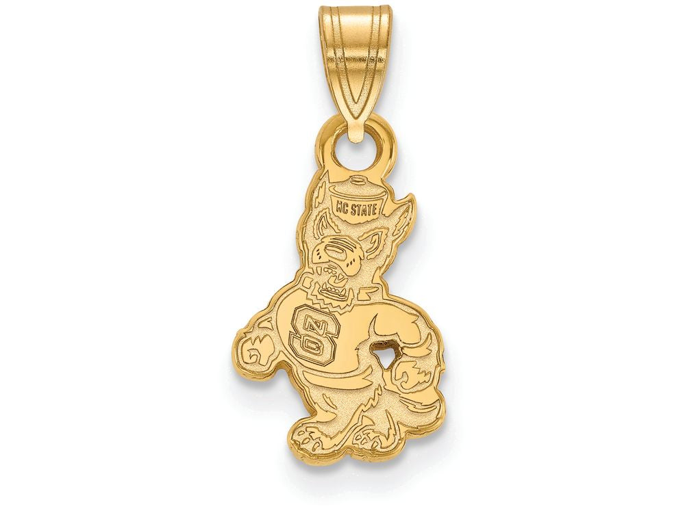 Logoart Sterling Silver Gp North Carolina State University Small Pendant