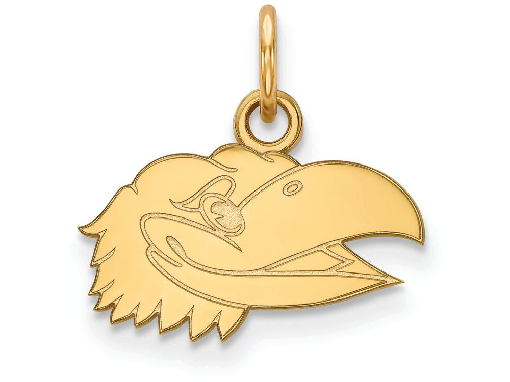 Logoart Sterling Silver Gp University Of Kansas Extra Small Pendant