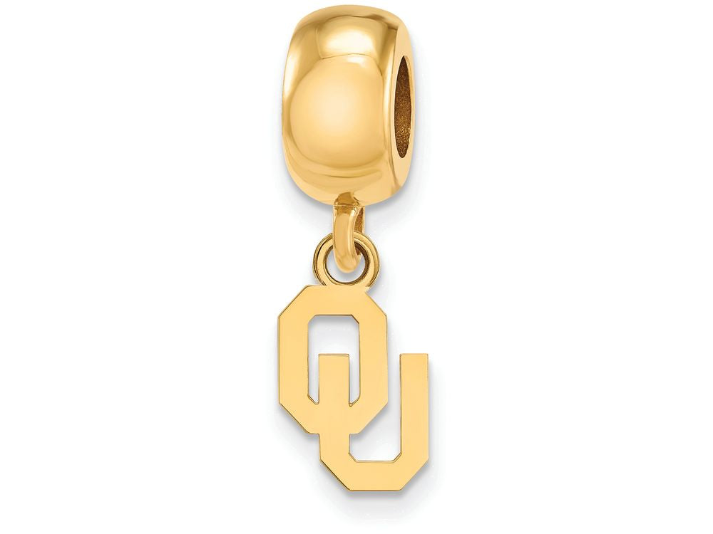 Logoart Sterling Silver Gp The University Of Oklahoma Bead Charm Extra Small Dangle