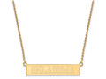 Logoart Sterling Silver Gp The University Of Oklahoma Small Bar Necklace