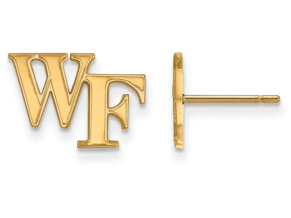 Logoart Sterling Silver Gp Wake Forest University Extra Small Post Earringsterling Silver