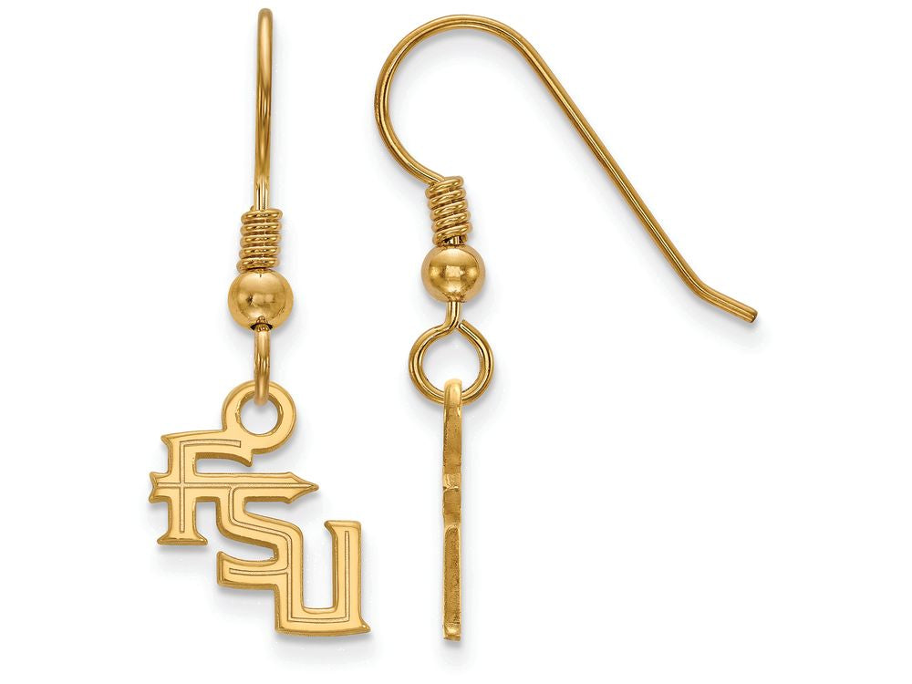 Logoart Sterling Silver Gp Florida State University Extra Small Dangle Earrings