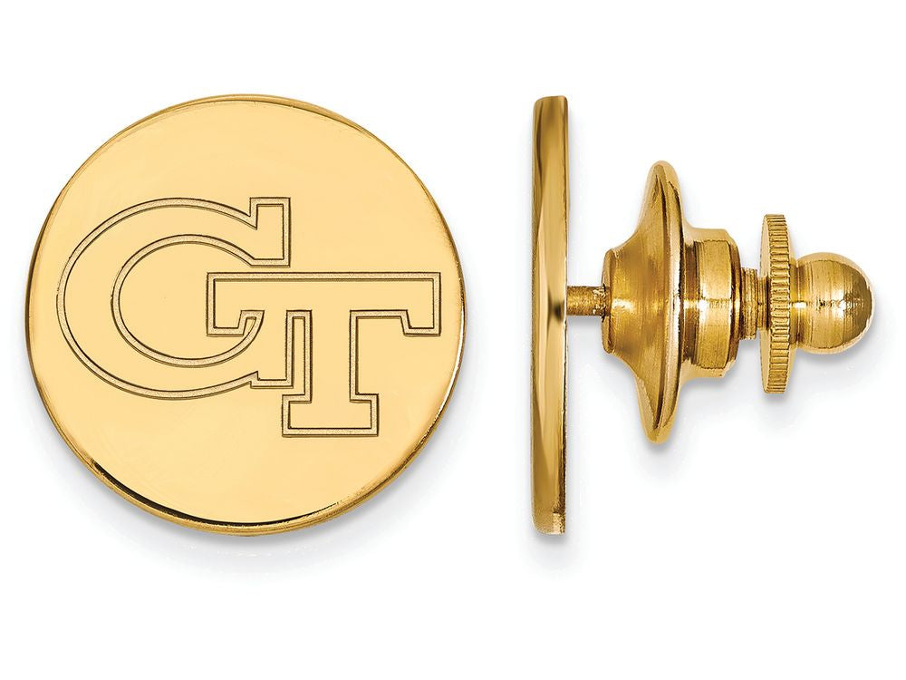 Logoart Sterling Silver Gp Georgia Institute Of Technology Lapel Pin