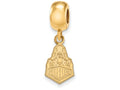 Logoart Sterling Silver Gp Purdue Small Dangle Bead