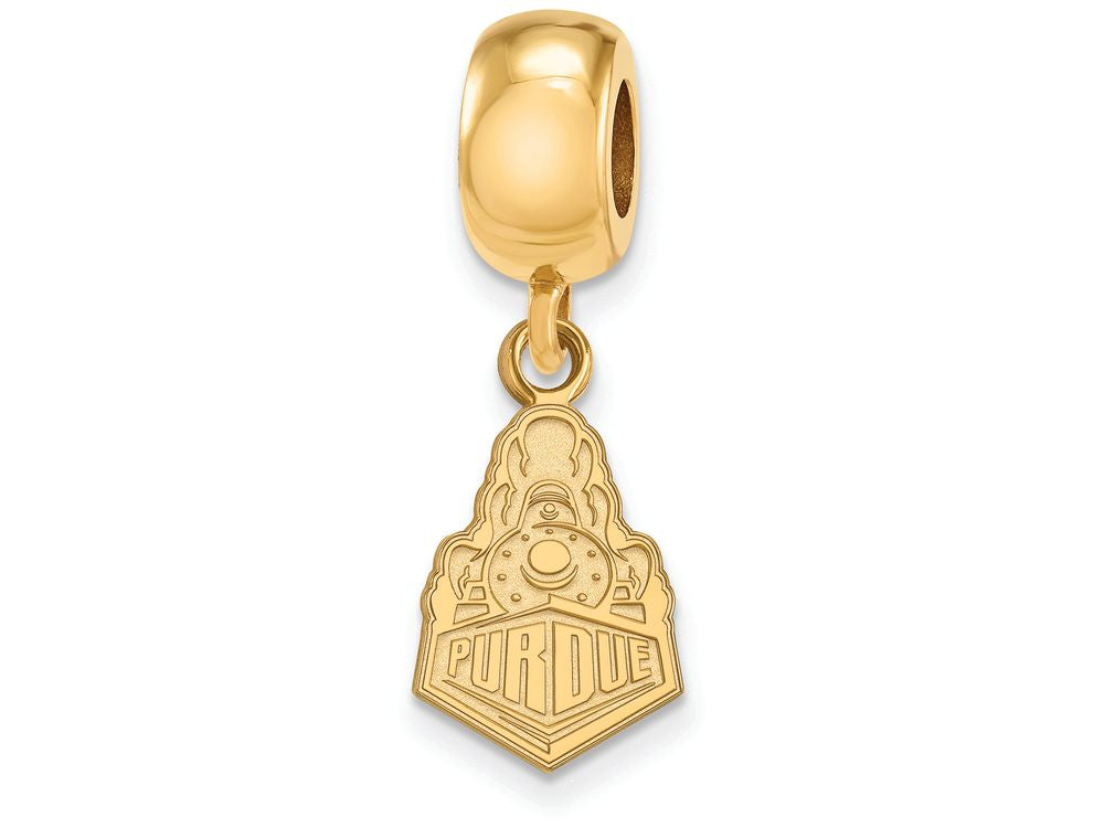 Logoart Sterling Silver Gp Purdue Small Dangle Bead