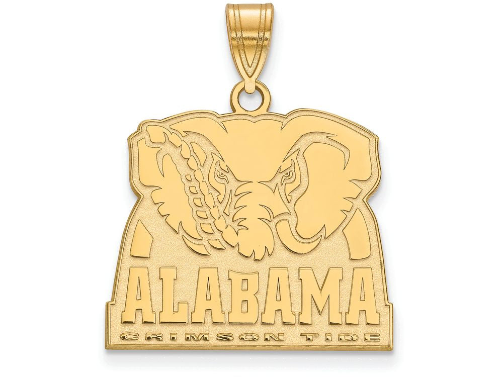 Logoart Sterling Silver Gp University Of Alabama Large Pendant