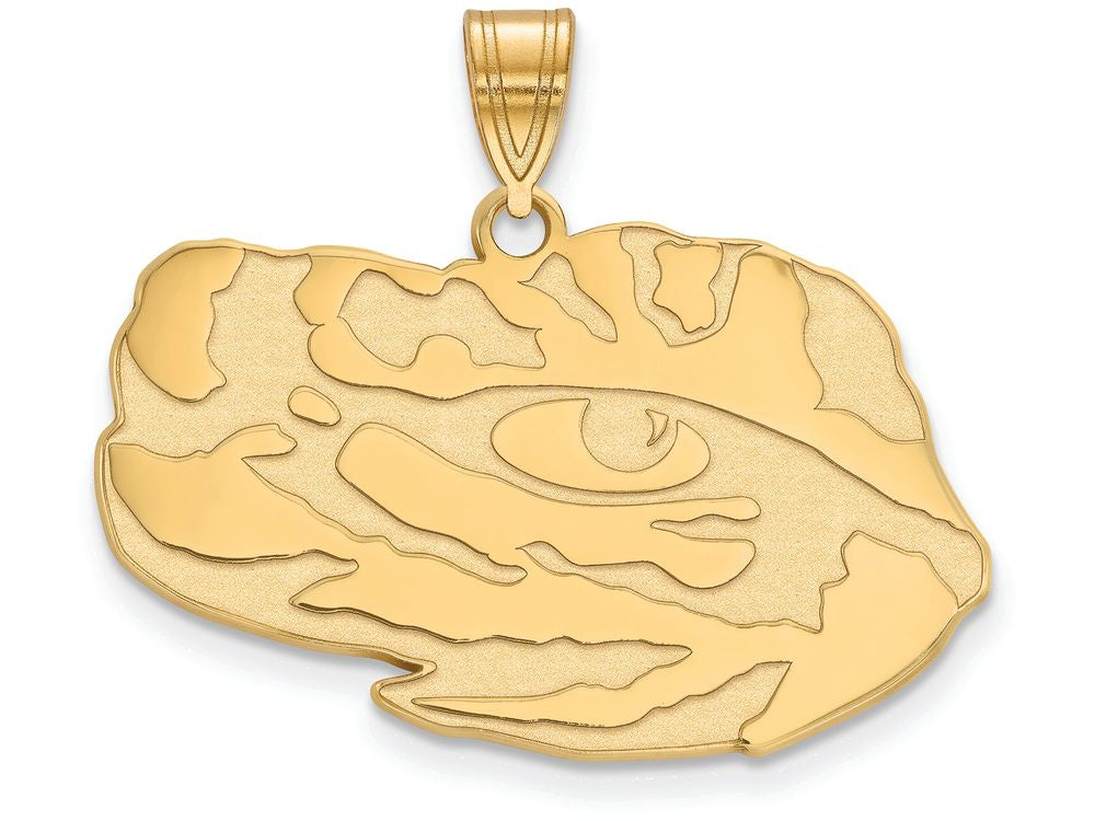 Logoart Sterling Silver Gp Louisiana State University Large Pendant