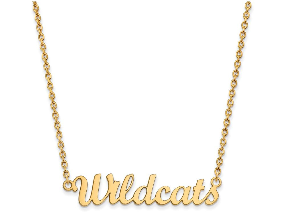 Logoart Sterling Silver Gp Kansas State U Medium Pendant Necklace