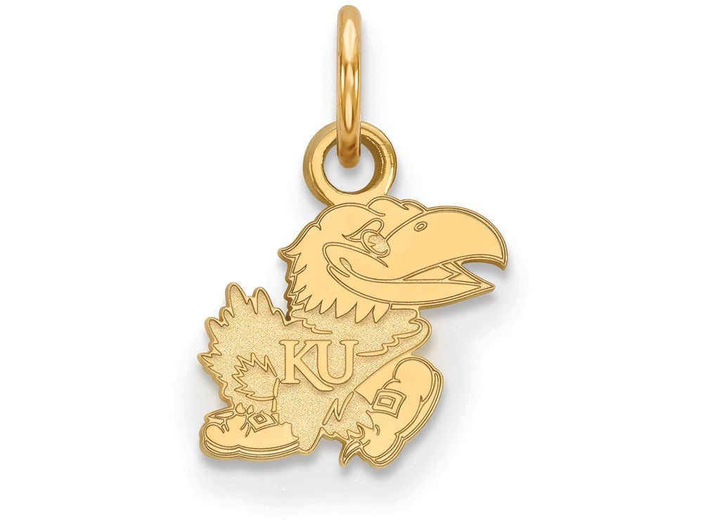 Logoart Sterling Silver Gp University Of Kansas Extra Small Pendant