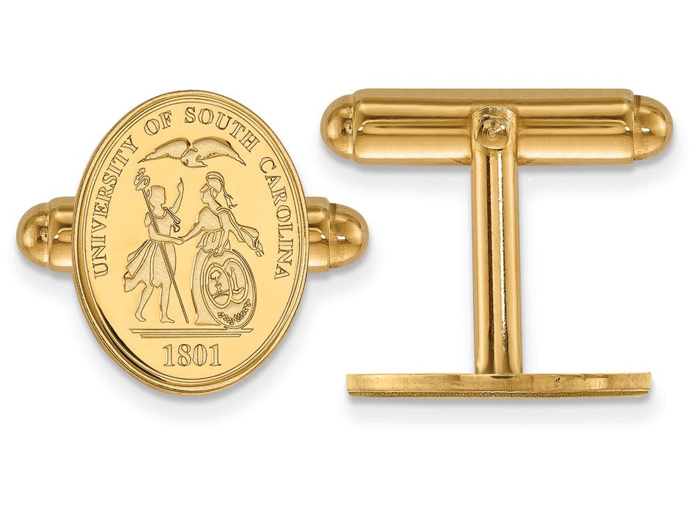 Logoart Sterling Silver Gp University Of South Carolina Crest Cuff Link