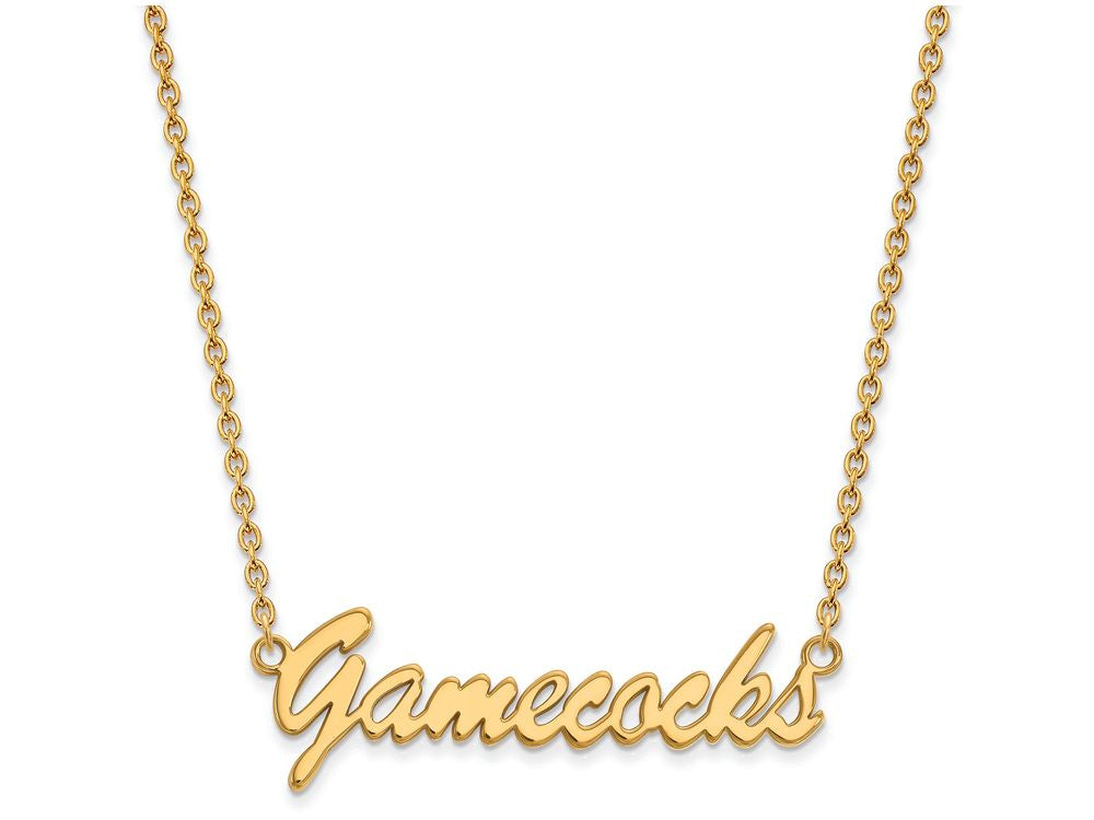 Logoart Sterling Silver Gp U Of South Carolina Medium Pendant Necklace
