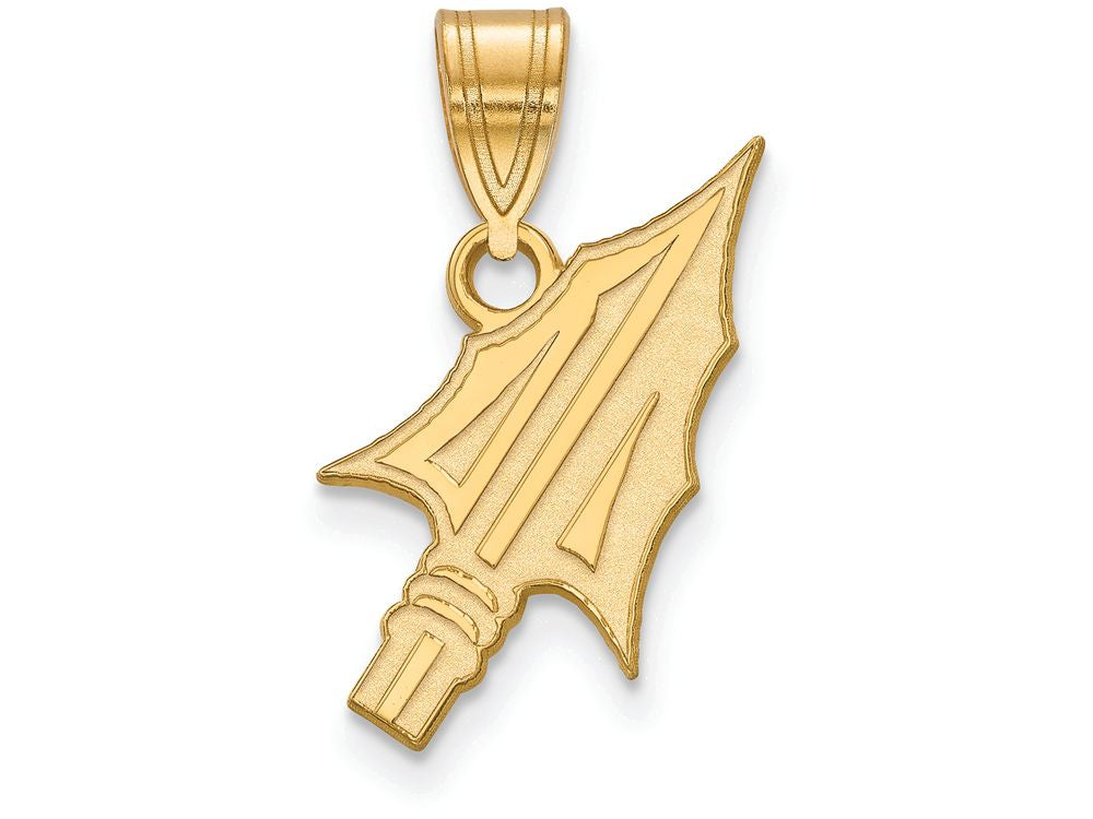 Logoart Sterling Silver Gp Florida State University Medium Pendant