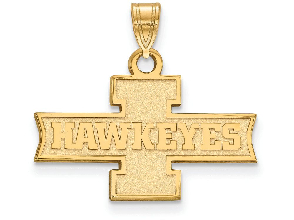 Logoart Sterling Silver Gp University Of Iowa Small Pendant