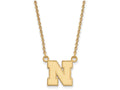 Logoart Sterling Silver Gp University Of Nebraska Small Pendant Necklace