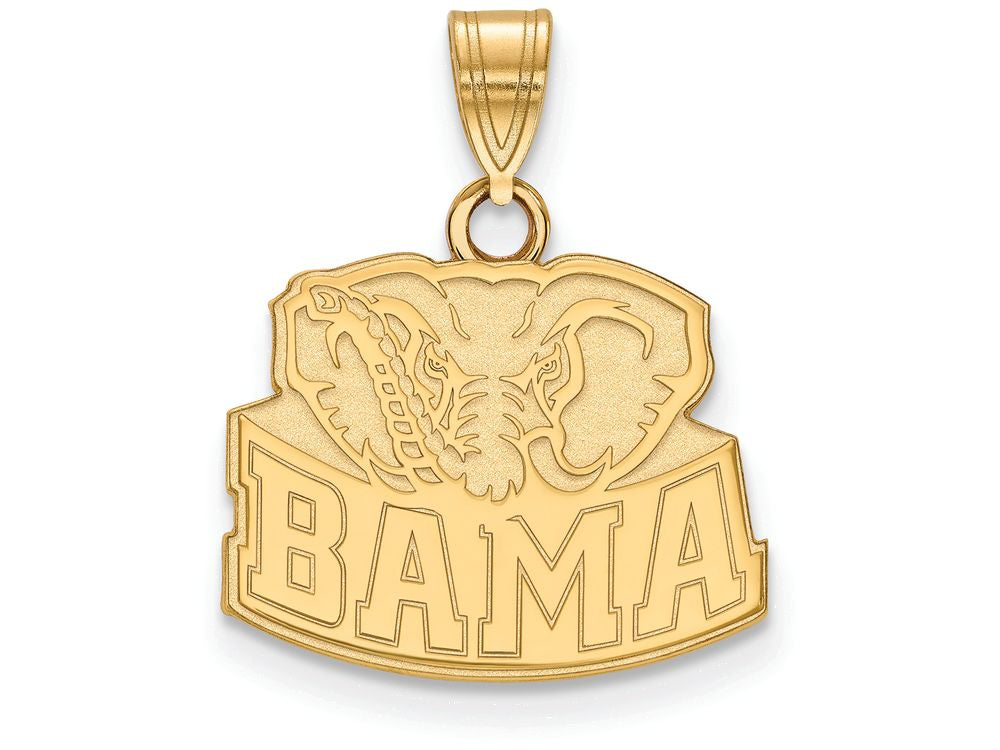 Logoart Sterling Silver Gp University Of Alabama Small Pendant