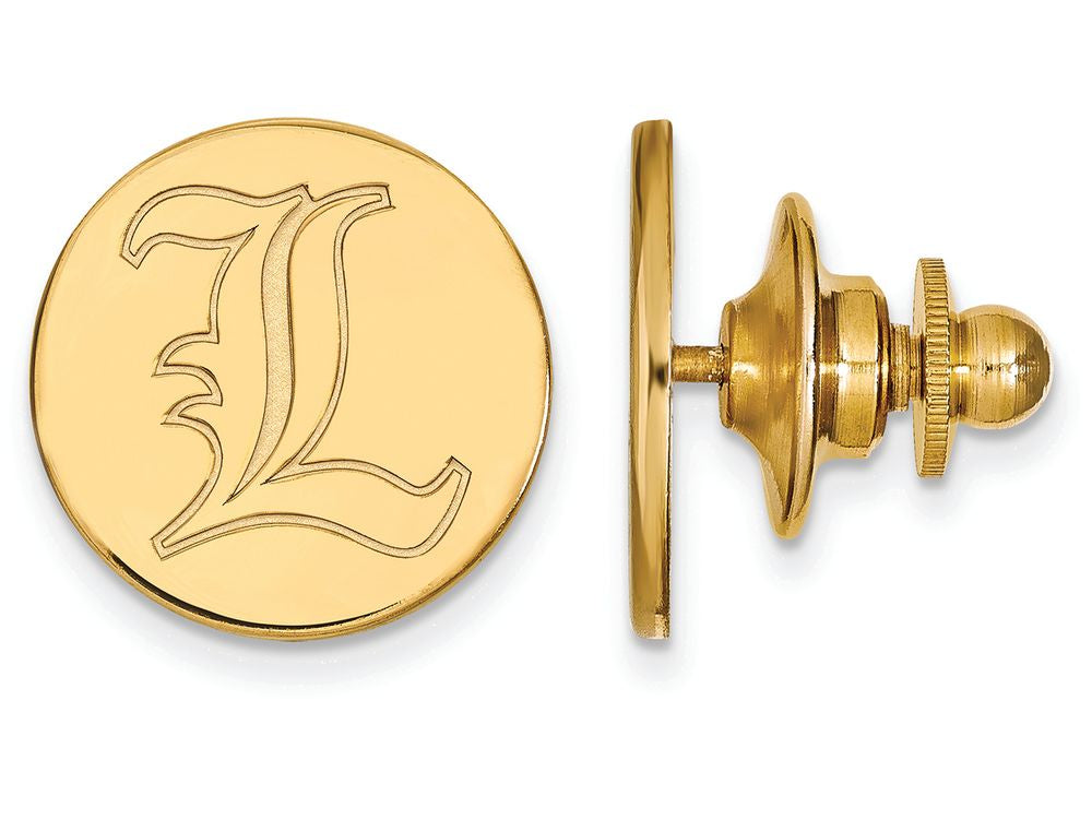 Logoart Sterling Silver Gp University Of Louisville Lapel Pin