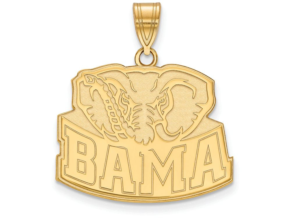 Logoart Sterling Silver Gp University Of Alabama Large Pendant