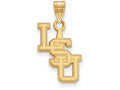 Logoart Sterling Silver Gp Louisiana State University Small Pendant