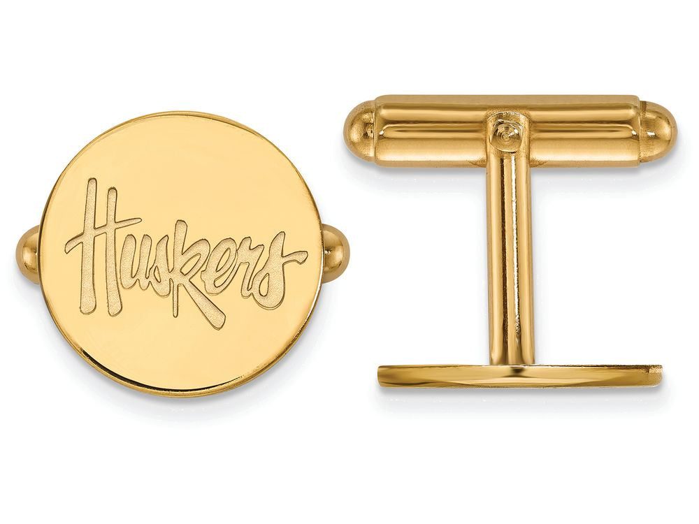 Logoart Sterling Silver Gp University Of Nebraska Cuff Links