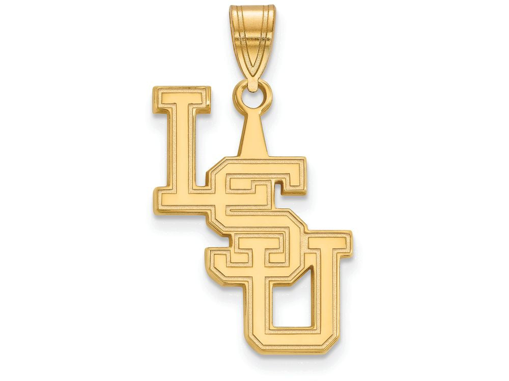 Logoart Sterling Silver Gp Louisiana State University Large Pendant