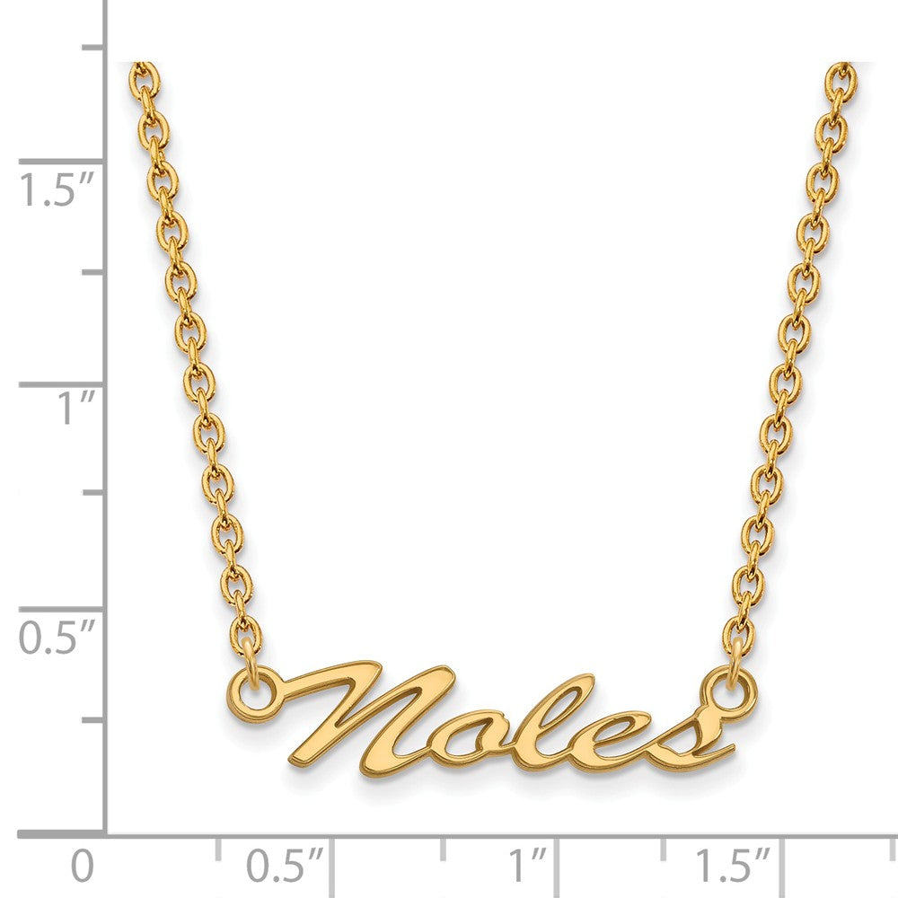 Logoart Sterling Silver Gp Florida State University Med Pendant Necklace