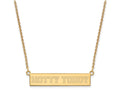Logoart Sterling Silver Gp University Of Mississippi Small Bar Necklace