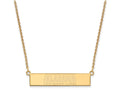 Logoart Sterling Silver Gp The University Of Alabama Small Bar Necklace