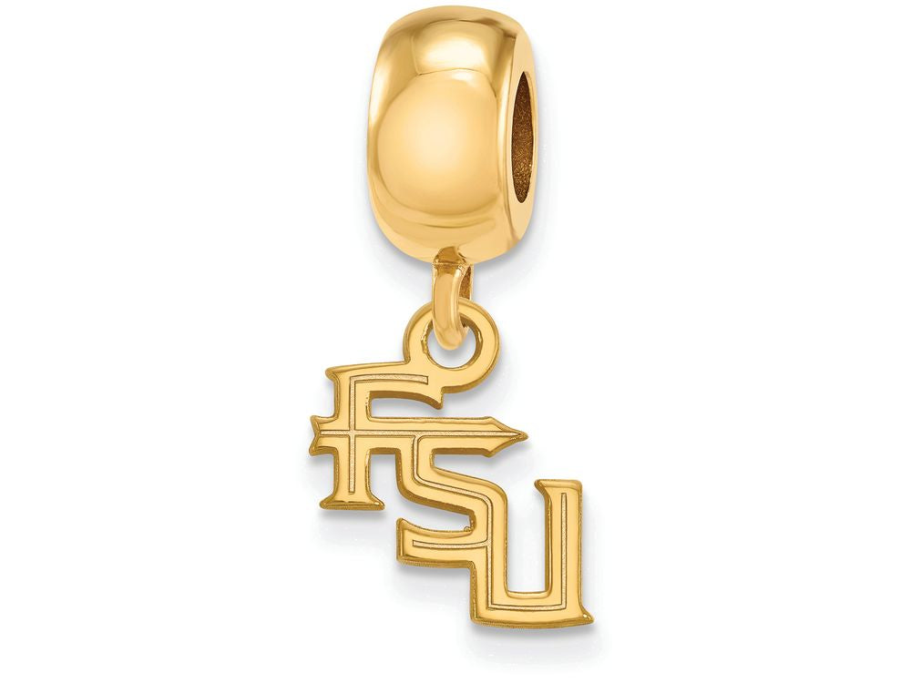 Logoart Sterling Silver Gp Florida State University Extra Small Dangle Bead Charm