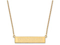 Logoart Sterling Silver Gp University Of Wisconsin Small Bar Necklace
