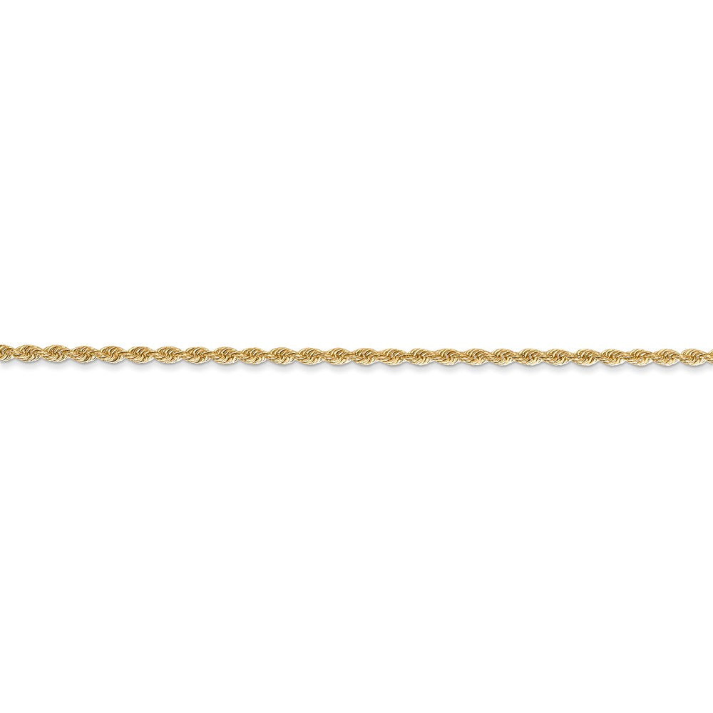 FJC Finejewelers 14 kt Yellow Gold Hand Made Rope Bracelet Lobster Clasp 5.5 Inches x 1.5 mm