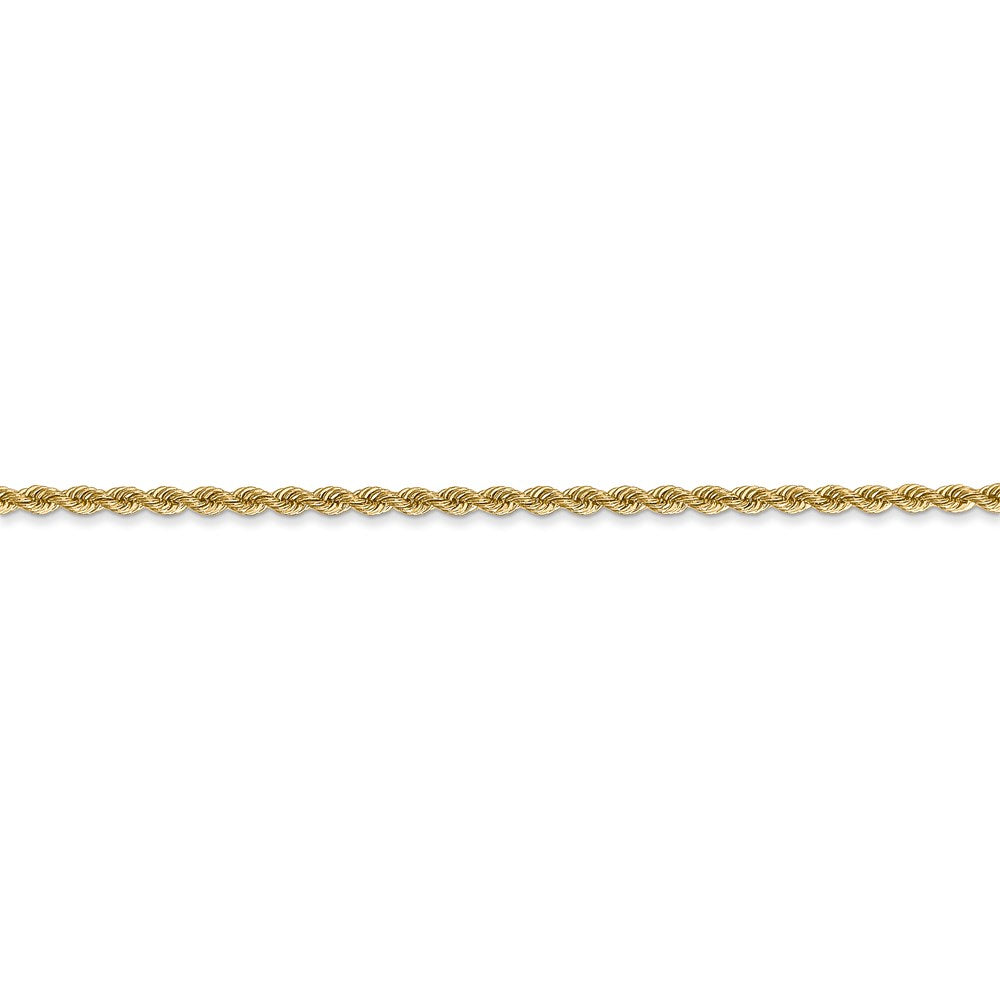 FJC Finejewelers 14 kt Yellow Gold Hand Made Rope Chain Lobster Clasp 36 Inches x 2 mm