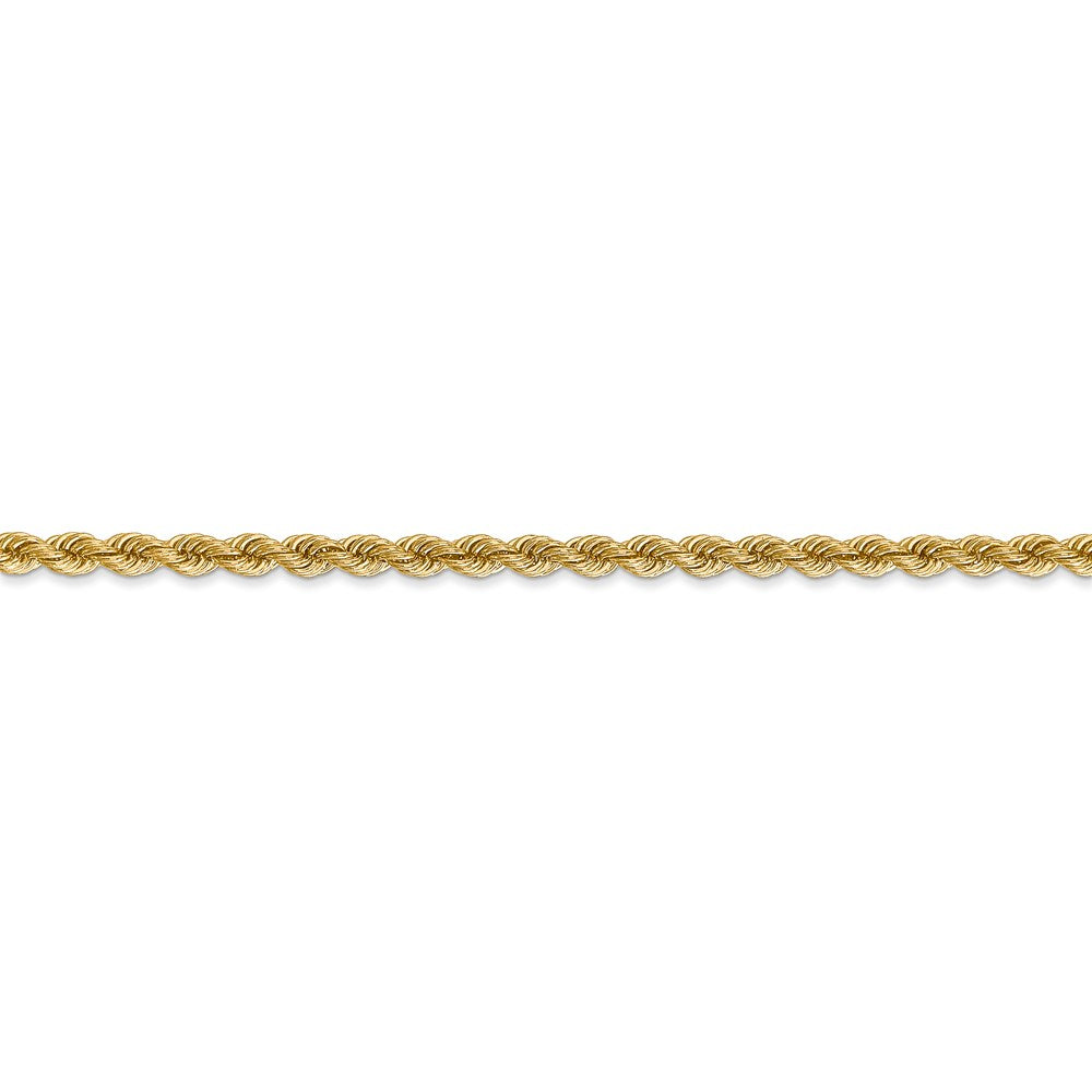 FJC Finejewelers 14 kt Yellow Gold Hand Made Rope Chain Lobster Clasp 36 Inches x 2.75 mm