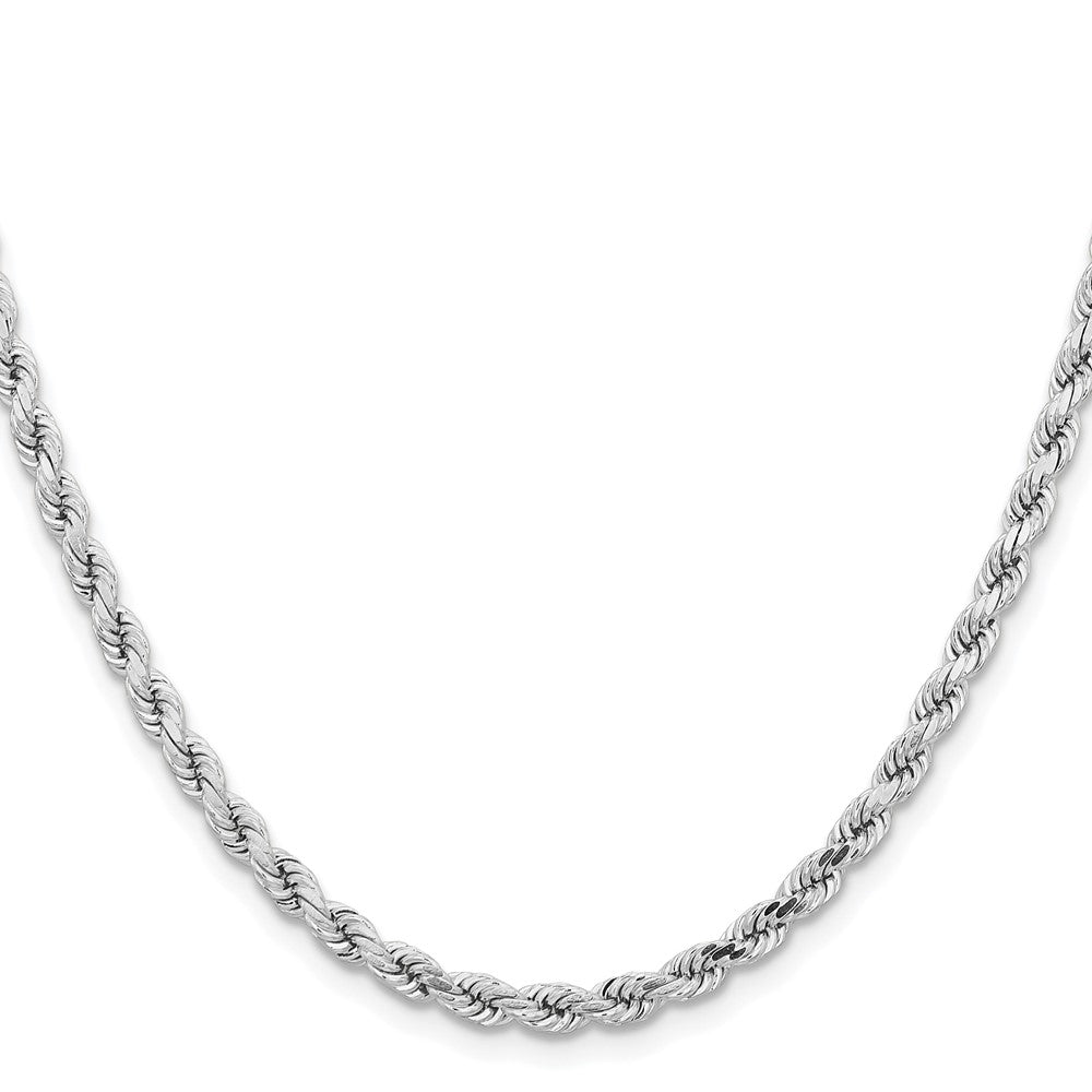 FJC Finejewelers 14 kt White Gold Bright Cut Rope with Lobster Clasp Chain Bracelet 8 Inches x 4.25 mm
