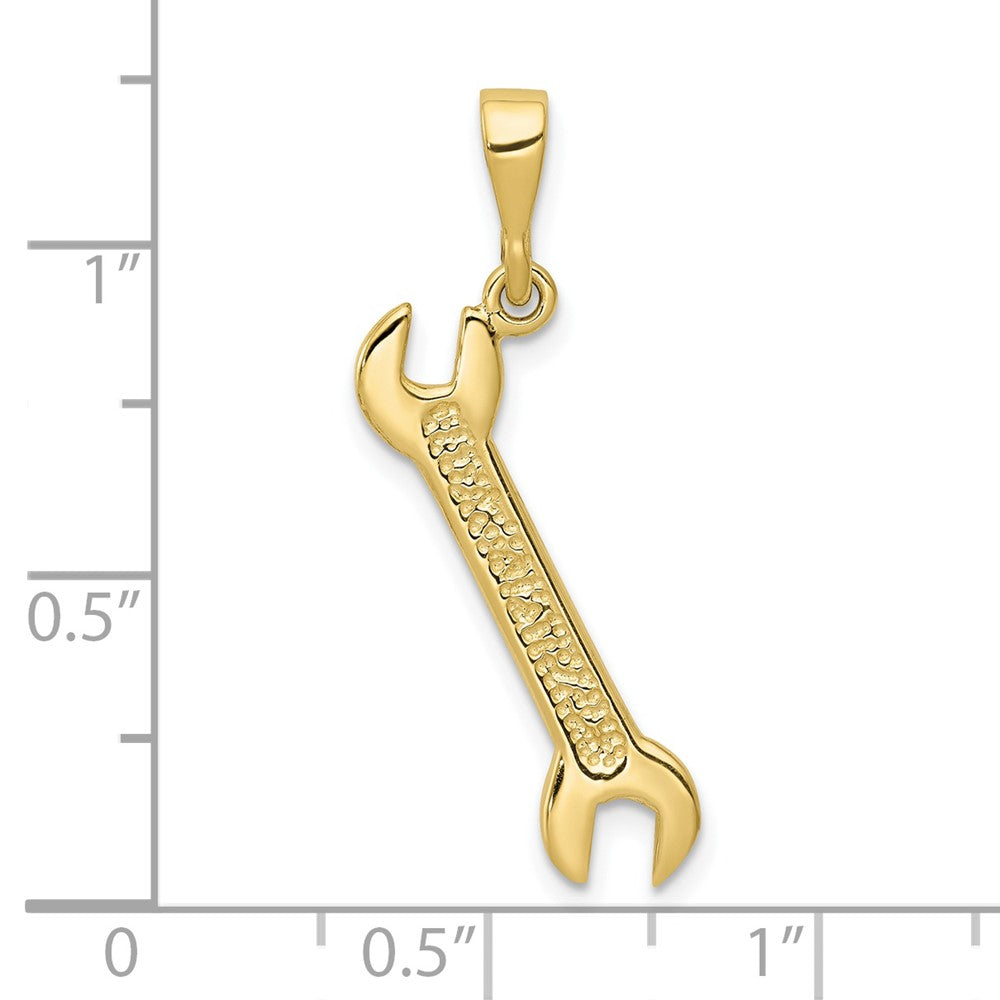 FJC Finejewelers 10 kt Yellow Gold Themed Wrench Charm 30 mm x 4 mm