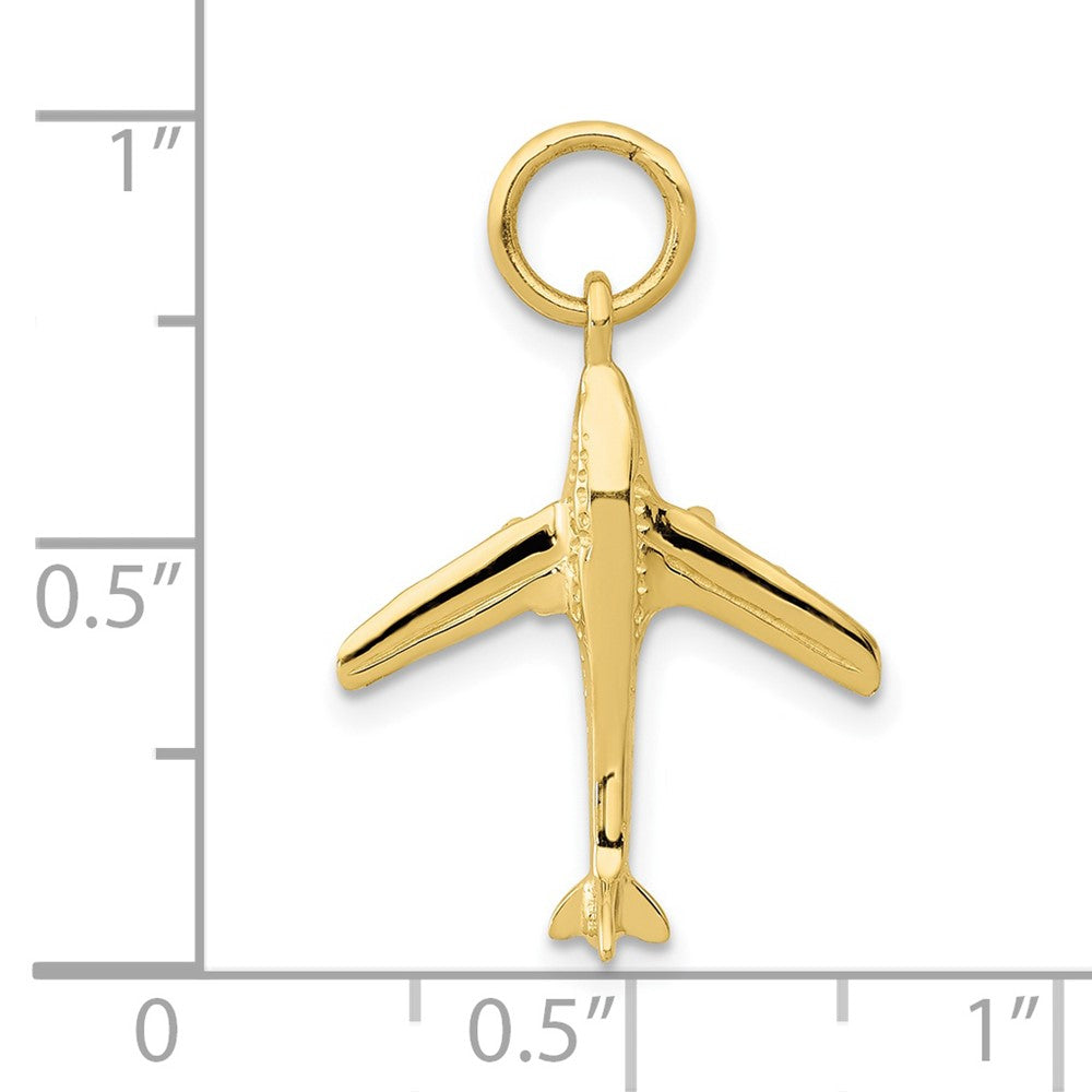 FJC Finejewelers 10 kt Yellow Gold Themed Jet Charm 23 mm x 16 mm