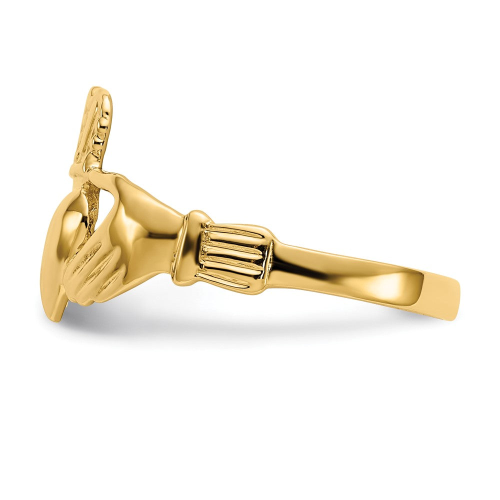 FJC Finejewelers 10 kt Yellow Gold Polished Claddagh Ring