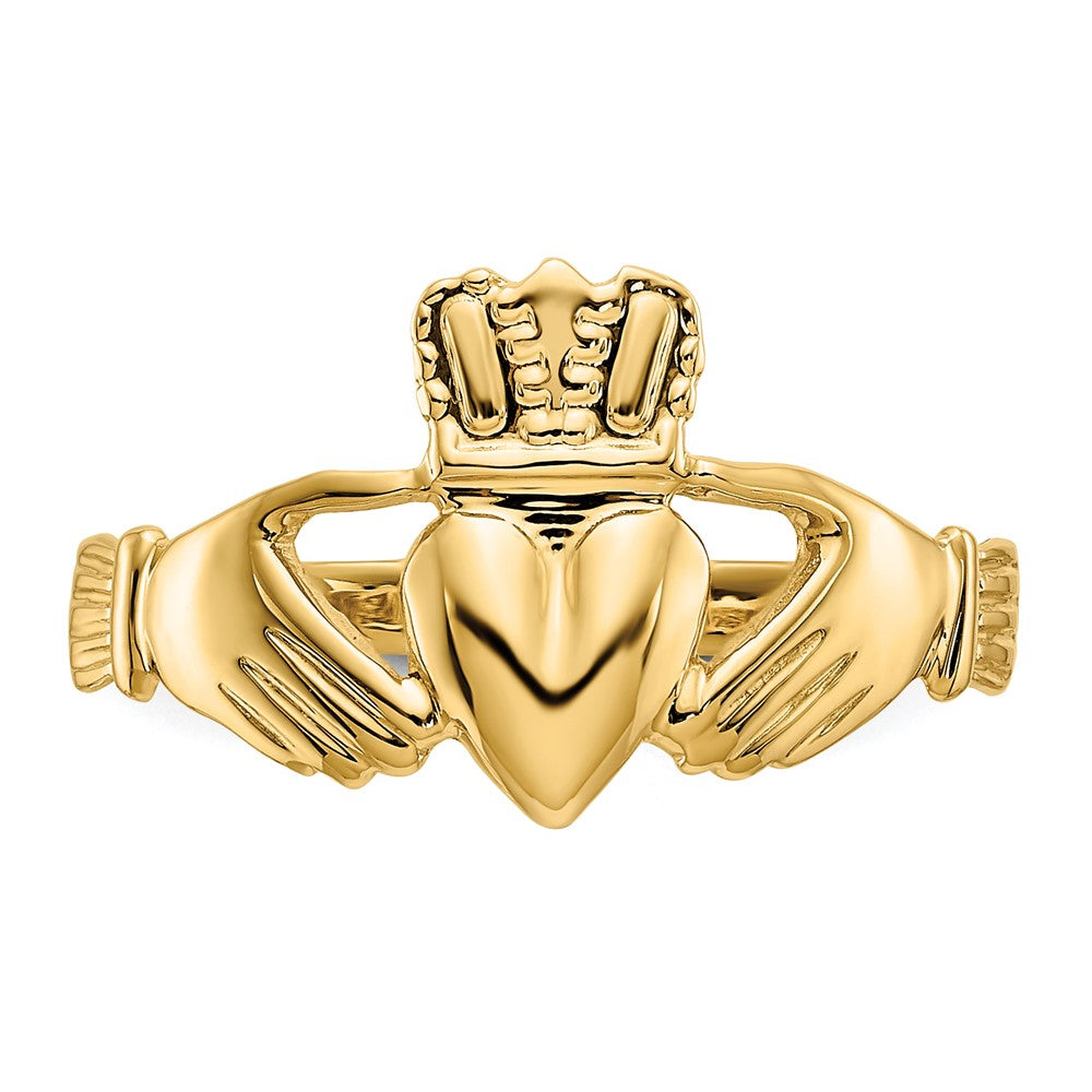 FJC Finejewelers 10 kt Yellow Gold Polished Claddagh Ring