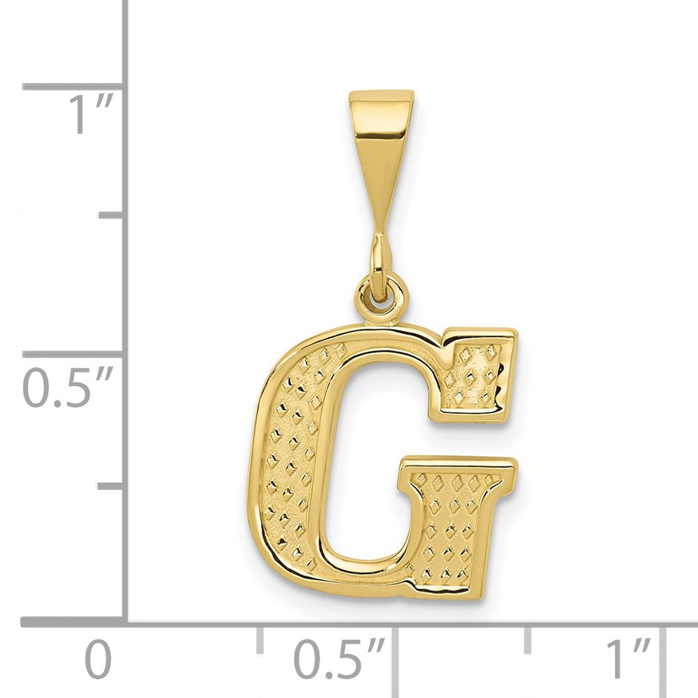FJC Finejewelers 10 kt Yellow Gold Themed Initial G Charm