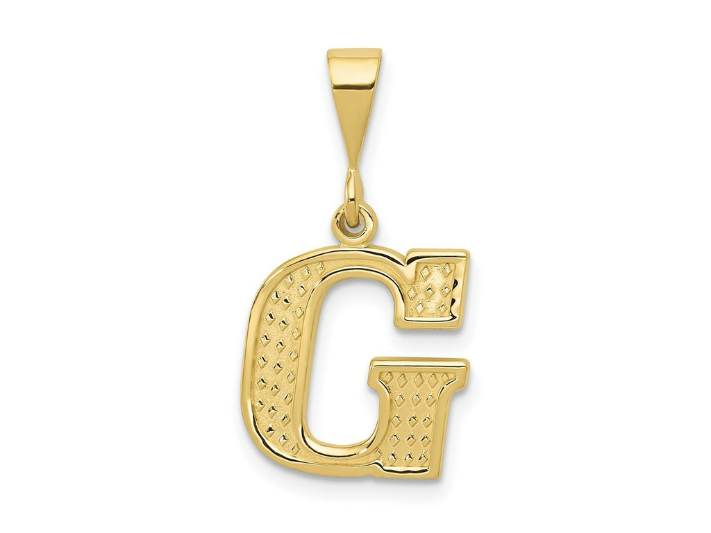 FJC Finejewelers 10 kt Yellow Gold Themed Initial G Charm