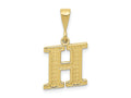 FJC Finejewelers 10 kt Yellow Gold Themed Initial H Charm