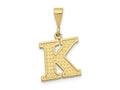 FJC Finejewelers 10 kt Yellow Gold Themed Initial K Charm
