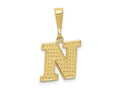 FJC Finejewelers 10 kt Yellow Gold Themed Initial N Charm