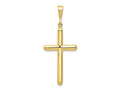 FJC Finejewelers 10 kt Yellow Gold Themed Cross Charm 46 mm x 20 mm